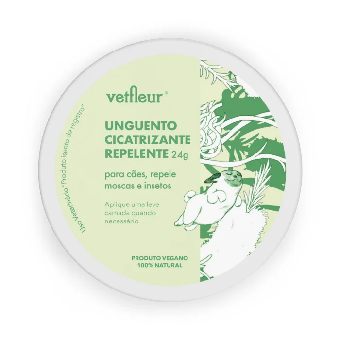 Unguento para cães Vetfleur gotas de neem